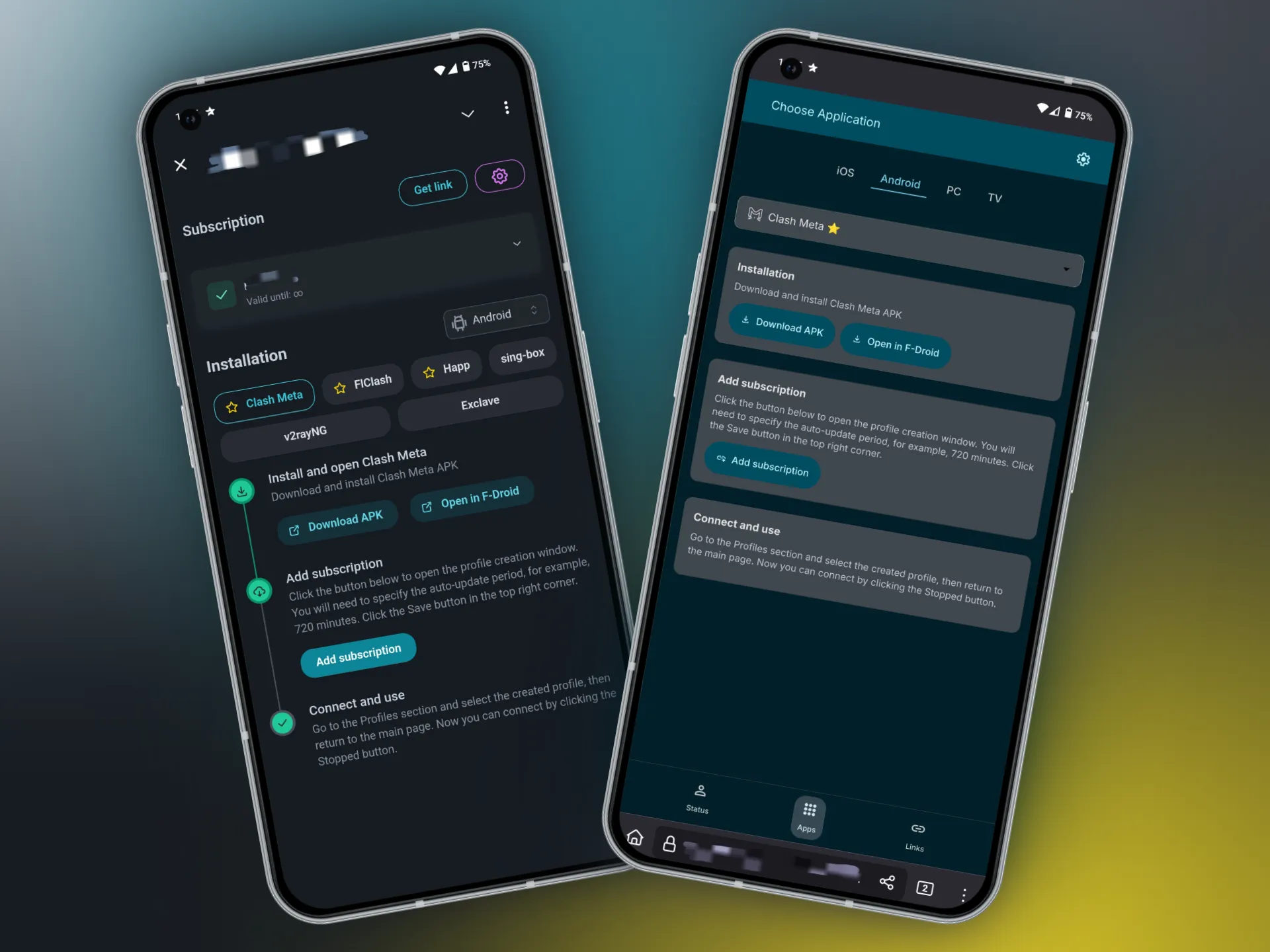 Subcription page